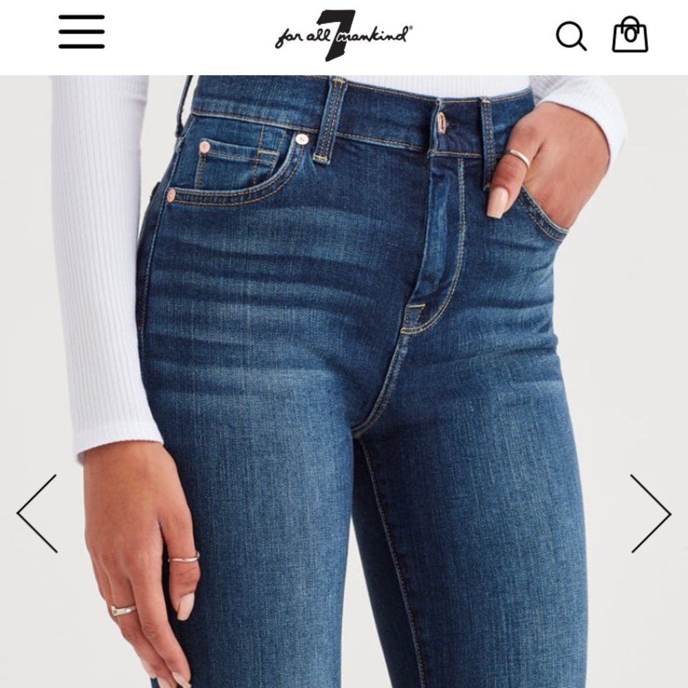 7 for All Mankind high waist skinny 26